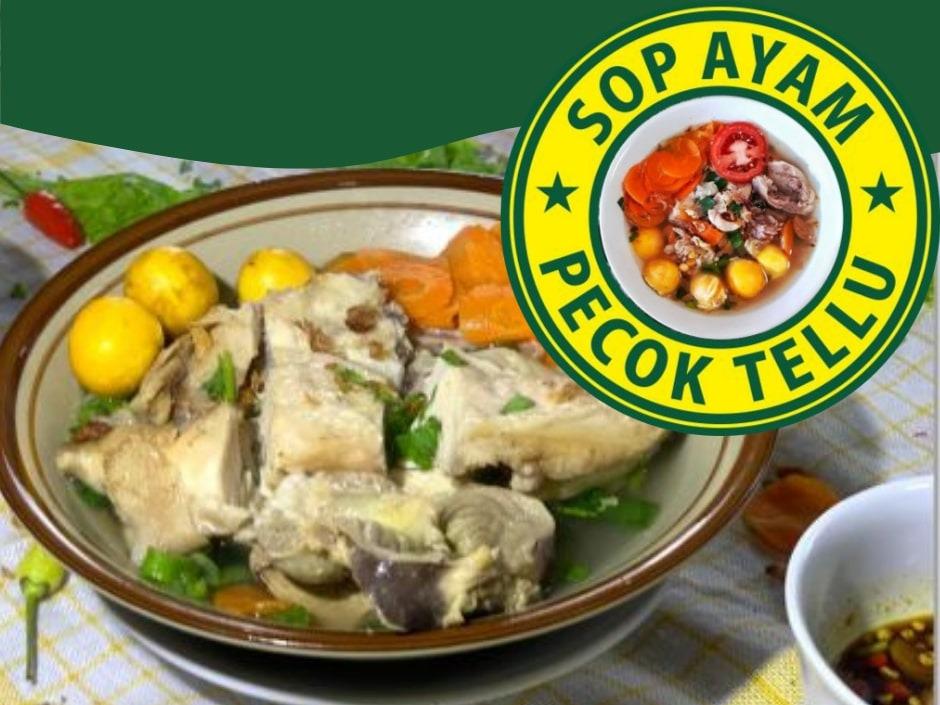 Sop Ayam Pecok Tellu, Driyorejo