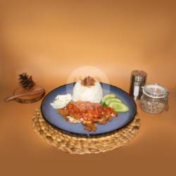 Ayam Geprek Crispy   Nasi