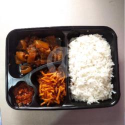 Nasi Rames Kikil/kulit Balado