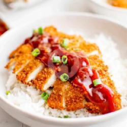 Nasi Chicken Katsu Asam Manis