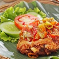 Ayam Geprek   Nasi