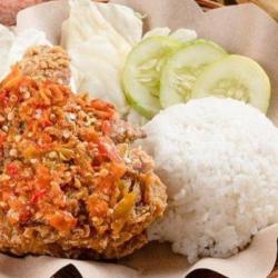 Nasi   Ati Geprek