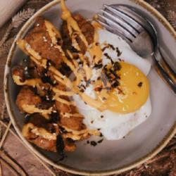 Chicken Skin Cheesy Mayo Ricebowl