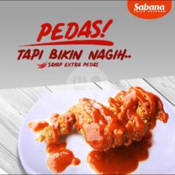 Paket Ayam Sadas Paha Atas   Nasi