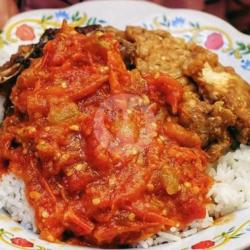 Nasi   Tempe   Terong Penyet