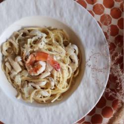 Spaghetti Carbonara (chicken)