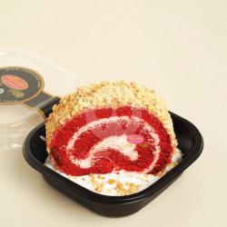 Swiss Roll Red Velvet Sliced