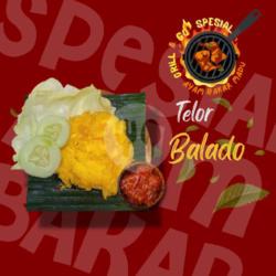 Telor Goreng Balado   Nasi Putih