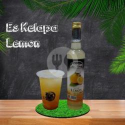 Es Kelapa Sirup Lemon