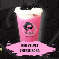 Redvelvet Chese Boba