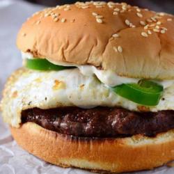 Burger Klenger   Telor / Keju