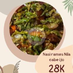 Nasi Rames Ikan Nila Ijo