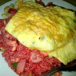 Nasi Goreng Makassar Telur Dadar