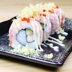 Salmon Crispy Roll ( 4 Pcs )