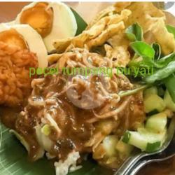 Nasi Pecel Tumpang Telor Asin Masir