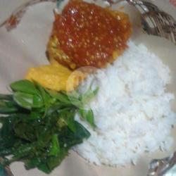 Telor   Tempe/tahu   Nasi