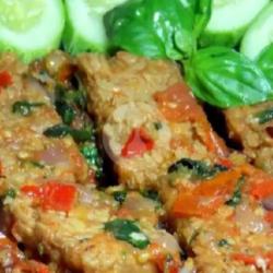 Tempe Penyet Sambel Ijoo