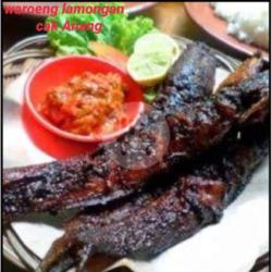 Lele Bakar   Nasi   Lalap   Sambal