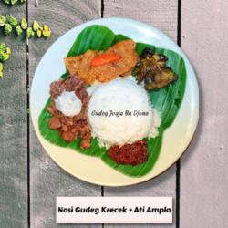 Nasi Gudeg Krecek   Ati Ampela Goreng