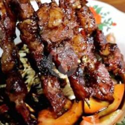 Sate Sapi (7 Tusuk)  Nasi