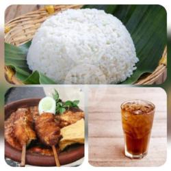 Paket Hemat Nasi Penyetan Panggangan Free Hot Tea