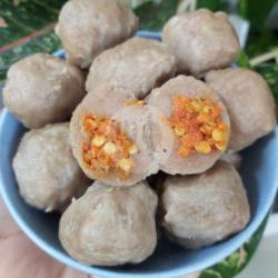 Pentol Bakso Daging Sapi Isi Sambel Mercon