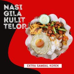 Nasi Gila Kulit   Telur