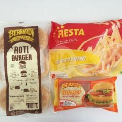 Paket Burger Bernardi Champ   Fiesta Shoestring