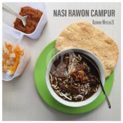 Nasi Rawon Campur