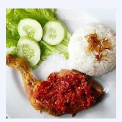 Nasi Paha Penyet Sambal Terasi