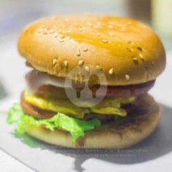 Burger Daging   Telur   Sosis