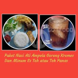 Nasi   Ati Ampela Ayam Goreng Kremes   Minum