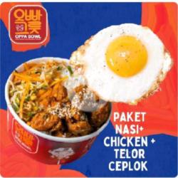 Paket Nasi Ayam  Telor Ceplok