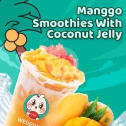 Mango Smoothies With Coconut Jelly