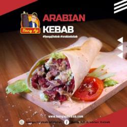 Lebanese Kebab Besar (sedang) Exstra Telor   Keju Slice