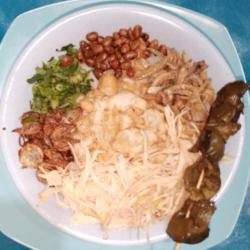 Bubur Ayam Beras Putih  Sate.