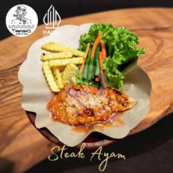 Steak Ayam   Nasi