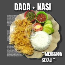 Chiken Geprek Dada Bumbu Joglo   Nasi