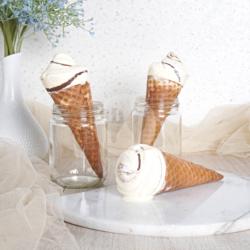 Crispy Chocolate Vanila Serve Ice Cream