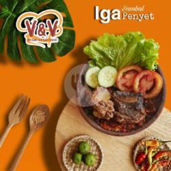 Iga Goreng Penyet   Nasi