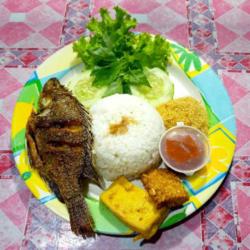 Lalapan Mujaer Goreng   Tahu Tempe