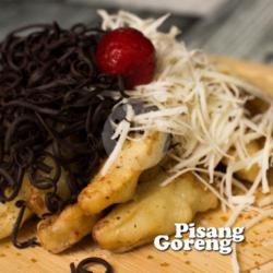 Pisang Goreng Topping Coklat