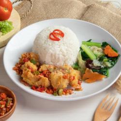 Nasi Ayam Fillet Cabe Garam