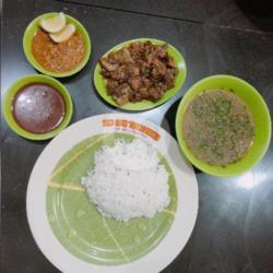 Nasi Saksang Kecil   Teh Manis Dingin/prima/teh Botol