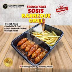 Sosis Barbeque Grill   French Fries