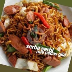 Mie Goreng Sayur Sosis Super Pedas