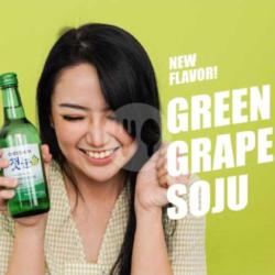 [21 ] Soju Cheosnun Green Grape   Free Sprite N Kacang Kulit Garuda ( Pembelian 3 Free 1 )