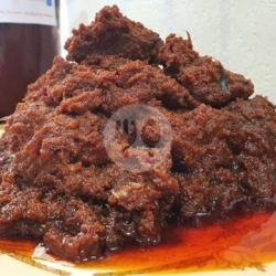 Nasi Rames Rendang Daging   Perkedel