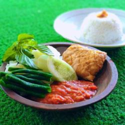 Pecek Tempe   Nasi