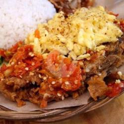 Nasi Ayam Penyet  Telor Sambal Bawang Free Teh Es